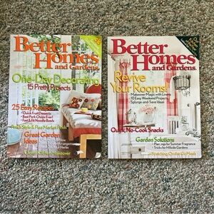 Better Homes & Gardens Magazine’s BHG LOT OF 2 Vintage August/September 2006